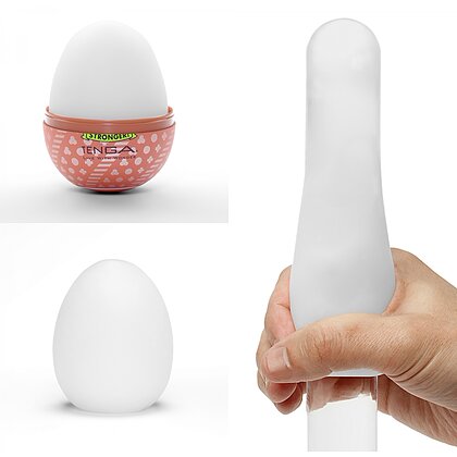 Tenga HARD BOILED II Ou Textură Spiralată Discret Alb