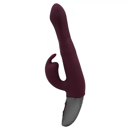 Titanz NMC 21.5cm — 10 Vibrații + 10 Rotații, Reîncărcabil Roșu