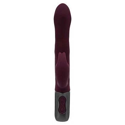 Titanz NMC 21.5cm — 10 Vibrații + 10 Rotații, Reîncărcabil Roșu