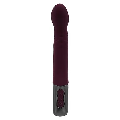 Titanz Rubine Red: Vibrator 10 Vibrații + 10 Rotații Roșu