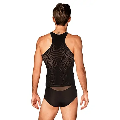 Top Bărbătesc Obsessive T103 Negru S-L