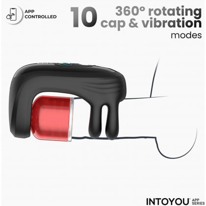 Torky - Compressing Rotating Masturbator with App Control Negru