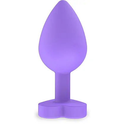 ToyJoy Secret Heart Plug Anal Din silicon 8 cm Bază Inimă Mov