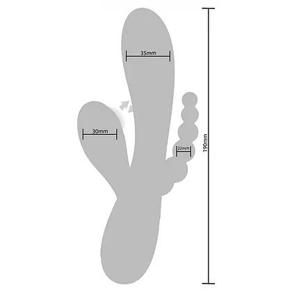 Triple Love Vibrator Albastru