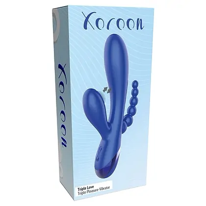 Triple Love Vibrator Albastru