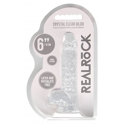 Ultra Realistic 17cm Cu Testicule Transparent