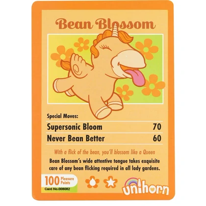 Unihorn Bean Blossom: Vibrator Mini 10+10 Reîncărcabil Galben