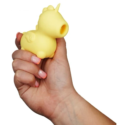 Unihorn Bean Blossom: Vibrator Mini 10+10 Reîncărcabil Galben