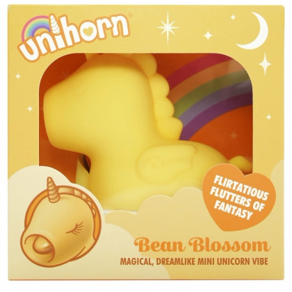 Unihorn Bean Blossom: Vibrator Mini 10+10 Reîncărcabil Galben