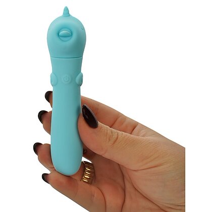 Unihorn Mini Vibrator Unicorn – 10 Moduri, Reîncărcabil Turcoaz