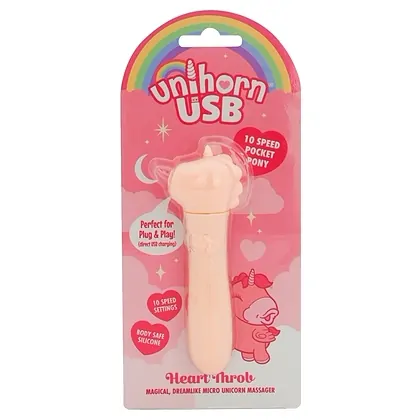 Unihorn Mini Vibrator USB 10 Moduri, Reîncărcabil 14.3 cm