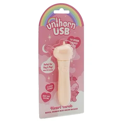 Unihorn Mini Vibrator USB 10 Moduri, Reîncărcabil 14.3 cm