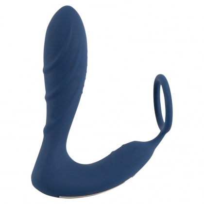 Vibrating Prostate Plug With Ring Albastru