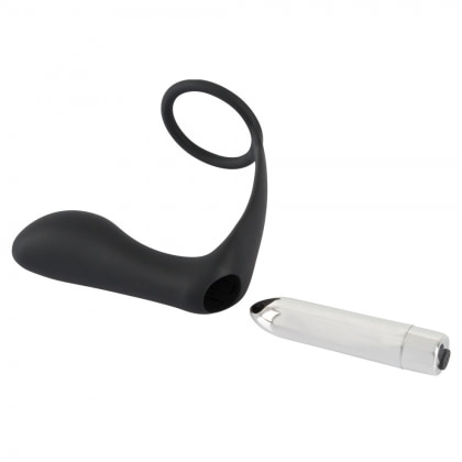 Vibrator Anal Cu Inel Black Velvets Negru