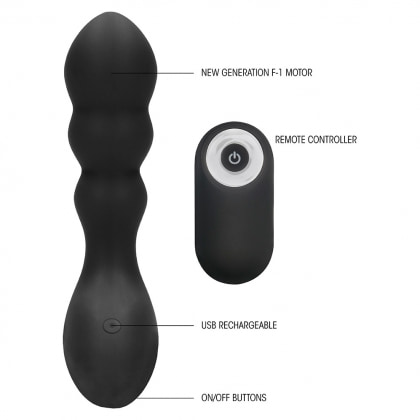 Vibrator Anal No. 78 Rechargeable Negru