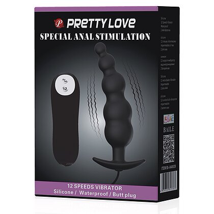 Vibrator Anal Plăcere Copleșitoare Telecomandat Negru