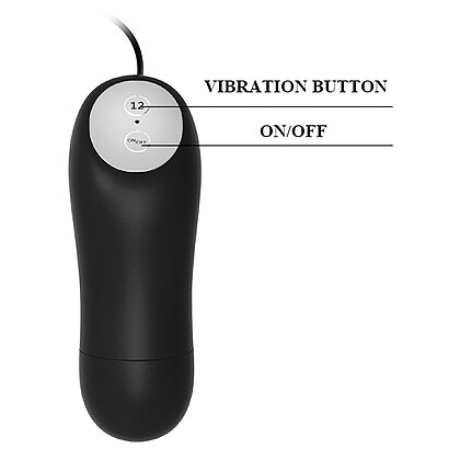 Vibrator Anal Plăcere Copleșitoare Telecomandat Negru