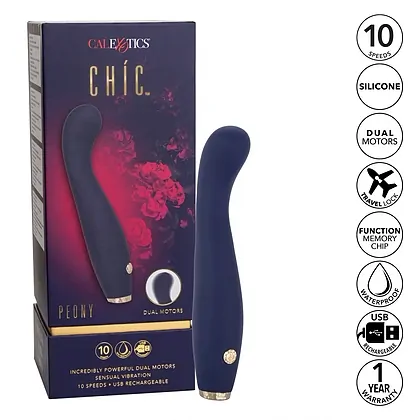 Vibrator Chic Peony Albastru