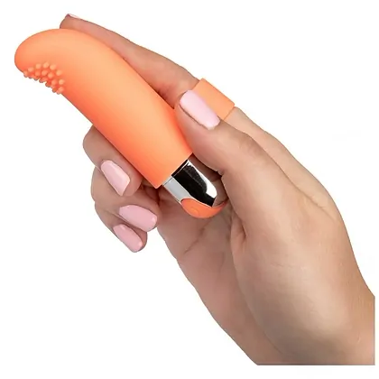 Vibrator Clitoridian Finger Tickler Portocaliu