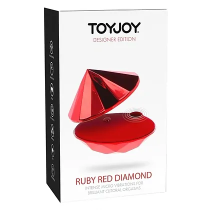 Vibrator Clitoridian Ruby Red Diamond Rosu