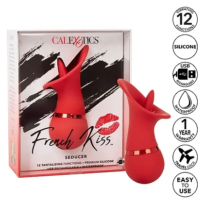 Vibrator Clitoris French Kiss Seducer Roșu