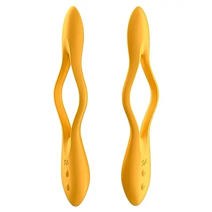 Vibrator Cuplu Elastic Joy Portocaliu