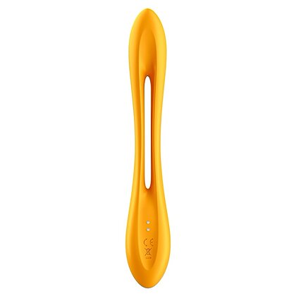 Vibrator Cuplu Elastic Joy Portocaliu