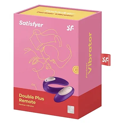Vibrator Cuplu Partner Plus Cu Telecomandă Mov