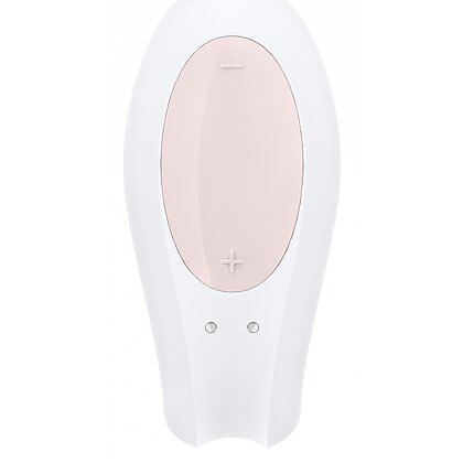 Vibrator Cuplu Satisfyer Double Joy Alb