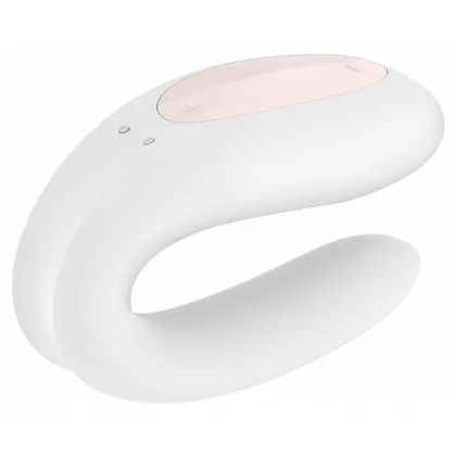 Vibrator Cuplu Satisfyer Double Joy Alb