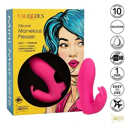 Vibrator din Silicon Pentru Plăcere cu Degetul Roz