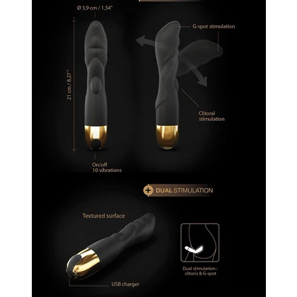 Vibrator Dorcel Flexi And Joy Negru