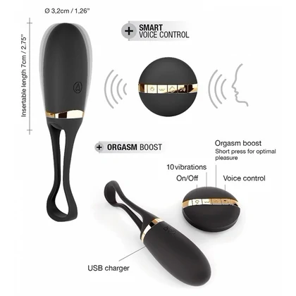 Vibrator Dorcel Secret Delight Egg Negru