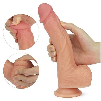 Vibrator Dual Layered Rotating Nature Penis