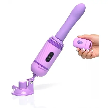 Vibrator Fantasy Love Cu Împingere Mov