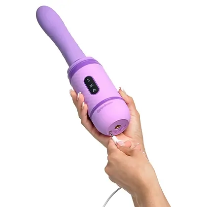 Vibrator Fantasy Love Cu Împingere Mov