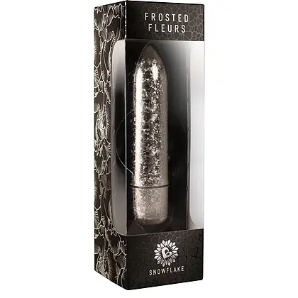Vibrator Frosted Fleurs Snowflake Argintiu