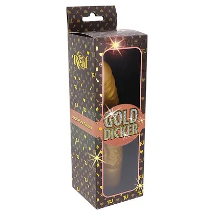 Vibrator Gold Dicker Original Auriu