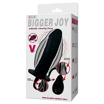 Vibrator Gonflabil Bigger Joy Negru