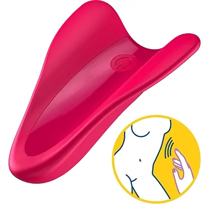 Vibrator High Fly Finger Satisfyer Roșu