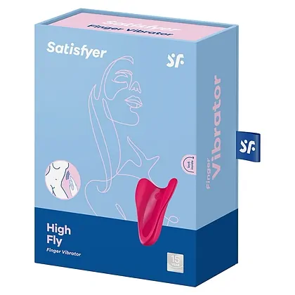 Vibrator High Fly Finger Satisfyer Roșu