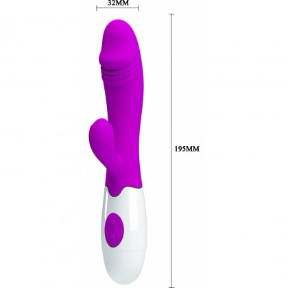 Vibrator Iepuraș Frumos Acțiune Rapidă Mov