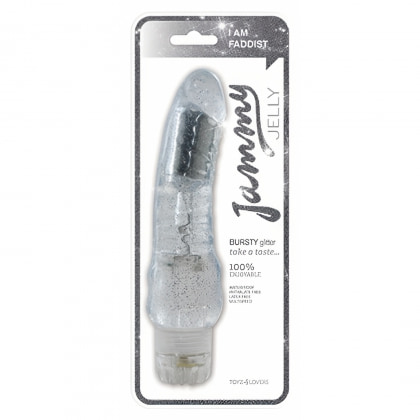Vibrator Jammy Jelly Bursty Glitter Transparent