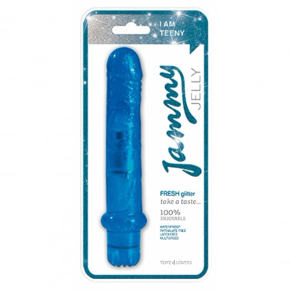 Vibrator Jammy Jelly Fresh Glitter Albastru