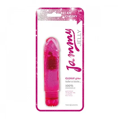 Vibrator Jammy Jelly Gleamy Glitter 13.5cm Roz