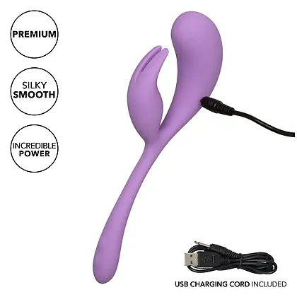 Vibrator Liquid Silicone Dual Flicker Mov