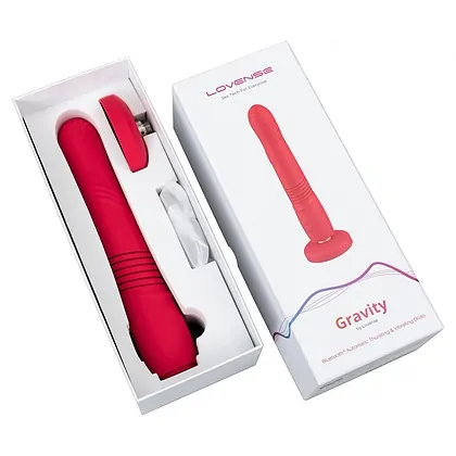 Vibrator Lovense Gravity Thrusting Roșu