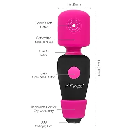 Vibrator PalmPower Pocket Roz