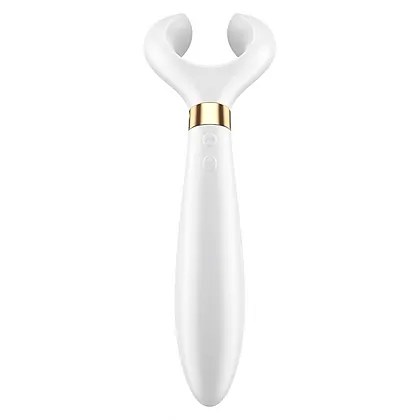 Vibrator Pentru Cuplu Multifun 3 Alb
