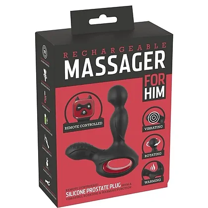 Vibrator Prostată Plug Negru